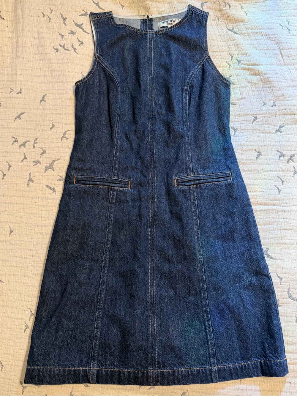 Velvet Heart Blue Denim Sheath Dress